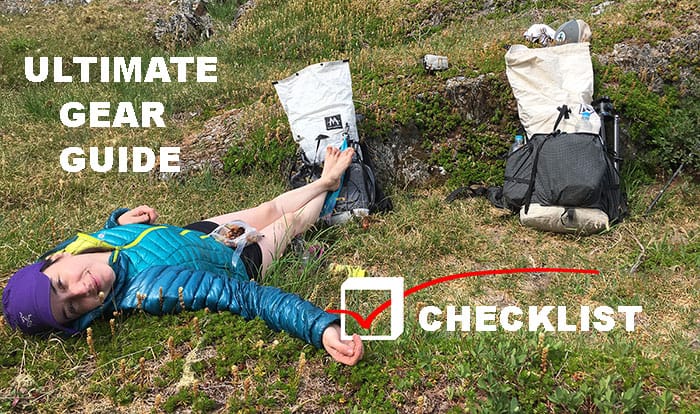Photo of backpacker & backpacking checklist