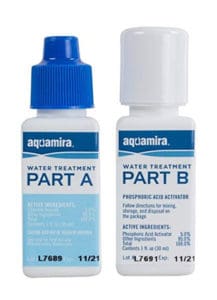 Aquamira water purification drops part A & B