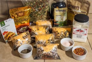 dehydrated homemade backpacking meals